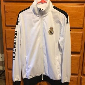 White Real Madrid zip up Jackets